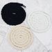 Shoe Accessories hand woven rope thickened 1cm round solid color three strand cotton rope rope shoelaces luggage clothing decoration_vogvips.com