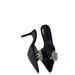 New Versatile Pointed-toe High-heeled Shoes, Elegant One-strap Sandals With Thin Heels, Rhinestones, Patent Leather, And_vogvips.com