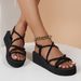 Women Summer Wedges Sandals Light Weight Indoor Street Platform Shoes Thick Sole Bohemia Style Girls Student Beach_vogvips.com