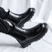 European Warm Series High Top Leather Shoes Chimney British Spring Autumn Martin Summer Breathable Black Boots Men_vogvips.com