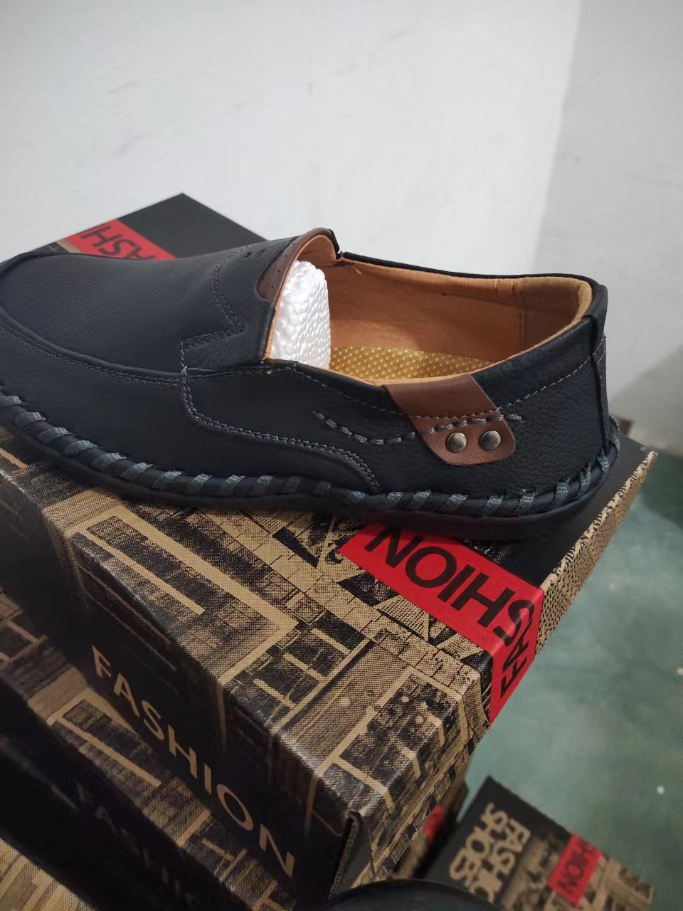 TerraStride Leather Large Men's Casual Driving Shoes Size 38-48_vogvips.com