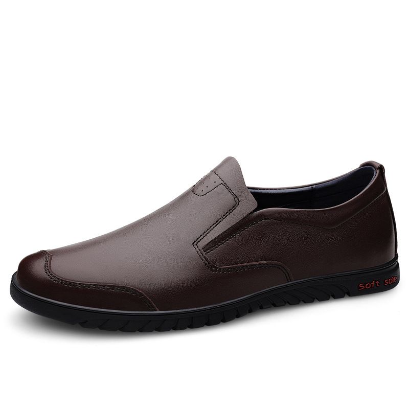 Men's Casual Leather Shoes Large Size Small Leather Shoes_vogvips.com