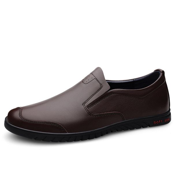 Men's Casual Leather Shoes Large Size Small Leather Shoes_vogvips.com