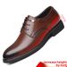 Men's Elevator Dress Shoes Low-cut Vintage Leather Lace-up Formal Shoes Large Size_vogvips.com