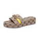 Plus Size Women's Summer Slippers Round Toe Metal Buckle Lightweight One Strap Sandals_vogvips.com