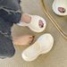 Summer Stepping Shit Feeling Lightweight Thick Bottom Lame Heel Slippers Women's Outdoor High Heel Sandals Holiday Beach Shoes_vogvips.com
