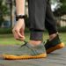 ShoeVault Dexun Cross-Border Large Size British Locke Casual Men's Shoes Fashion Trend Fly Knit Breathable Lightweight Sports_vogvips.com