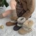 Mao Mao Snow Boots Women's Velvet Thermal Cotton Shoes Children's Short Boots Tide_vogvips.com