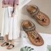 New Bohemian Style In The Summer Of 2025, Ethnic Large Toe Flat Sandals For Women_vogvips.com