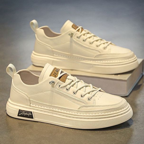 Spring Men's Shoes Breathable Little White Shoes Men's Sports Shoes Casual Board Shoes_vogvips.com