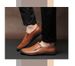 Men's Casual Shoes Round Head Layer Large Size Overshoes Soft Sole Non-slip Shallow Mouth Men's Shoes_vogvips.com