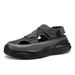 Plus-size Cross-border Men's Sandals, Casual Versatile For Teenagers, Breathable Trendy Hollow-out Cool Sandals With_vogvips.com