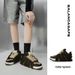 ADC Da Vinci McFlurry Series Leopard Print Casual Sneakers Height Increasing Low Top Loafers Unisex_vogvips.com