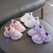 Children's Light-Up Dad 2026 Spring New Fashionable Girls' Flower Breathable Sneakers Baby Casual Shoes_vogvips.com