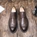 Blok Korean Edition British Trendy Casual Business Dress Men's Pointed Black Shoes PX62-K_vogvips.com