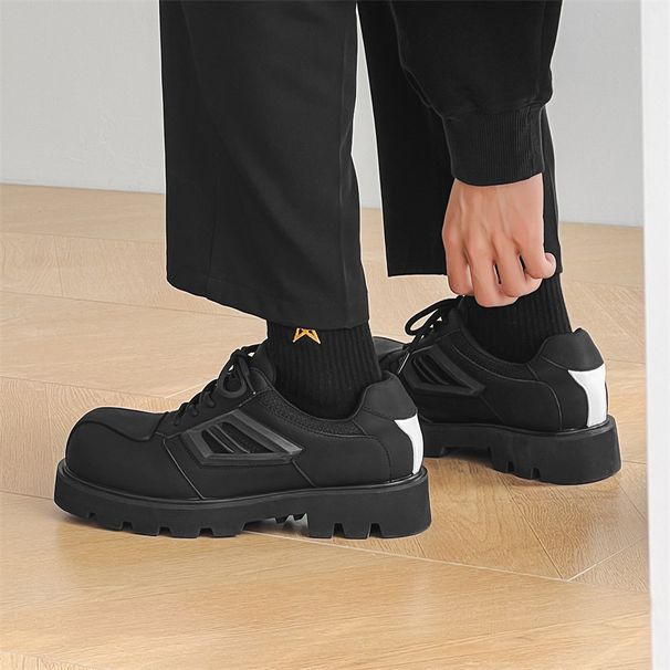 2024 High-End Large Toe For Men, Functional Style, Cool Trendy Shoes, European And American Dark Thick-Soled Derby Shoes_vogvips.com