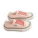 Women's 2025 New Round Toe Slip On Canvas Casual Shoes Soft Sole Comfortable Lazy Loafers_vogvips.com