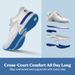 FitVille Mens Tennis Shoes Professional Training Sneakers Wear Resistant Anti-Slip Sweat Absorbent For Swollen Feet Arch_vogvips.com