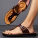 Men's Flip Flops For Summer Wear, Soft Soled Sandals With Clip On Feet, Non Slip Men's Wear-resistant Beach Sandals,_vogvips.com