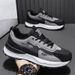 Men's Breathable Mesh Casual Sneakers With Thick Sole For Comfort And Style, Lightweight And Supportive For Daily Wear_vogvips.com