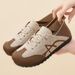 Women's Retro German Training Shoes Fly-woven Breathable Casual Shoes Women's Soft-soled Feet Flat Shoes Mother Shoes_vogvips.com