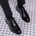 Leather For Men 2025 New Business Formal Casual British Soft Soled Black Men's Wedding Groom Shoes_vogvips.com
