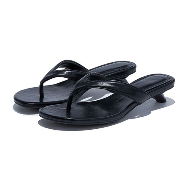 AIYUQI 2026 New Women's Slippers High-Heeled Fashionable Flip-Flops Women Plus Size Summer Round Toe Beach Shoes Girl_vogvips.com