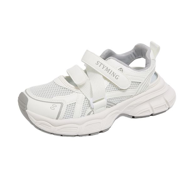 Korean Style Velcro Dad For Women 2025 Summer Student Sports Running Casual Shoes Thick Sole Height Increasing Ld017_vogvips.com