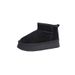 Suede leather thick soled snow boots for women plus large cotton shoes for women small size casual snow cotton_vogvips.com
