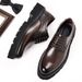 Euro Step Fashion Four Seasons High-Quality Brogue Thick-Soled Business Leather Versatile Men's Casual Shoes_vogvips.com