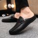 Casual Thin High-end Business Black Le Fu Dou Men's Shoes Outdoor Breathable Trend Soft Leather Waterproof_vogvips.com