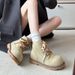 2026 Thick-Soled Non-Slip Martin Autumn New Fashion Versatile Double Lace Lightweight Height-Increasing Short Boots For_vogvips.com