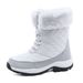 Winter Oversized Snow Boots For Women's Outdoor Travel, Thickened High Top And Plush Thick Cotton Shoes, Boots For Women's Shoes_vogvips.com