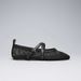 Mesh Ballet Style Flat Shoes Spring And Summer Black Fashion Simple Personality Single Shoes_vogvips.com
