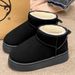 Thick-Soled Snow Boots Women, Winter Outdoor Wear 2025 New Style, Fleece-Lined, Thickened, Waterproof, Windproof,_vogvips.com