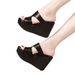 Women's Shoes Super High Heel Wedge Heel Sandals For Women Summer New Platform Thick Bottom Waterproof Platform Fashionable Outdoor Non Slip Slippers_vogvips.com