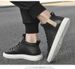 Men's Casual High-top Board Shoes First Layer Cowhide Large Size Men's Sports Comfortable Sheepskin Tide White Shoes_vogvips.com