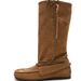 Women Boxing Boots 2025 New Style Internal Height Increae Tael Woven Lace-Up Boxing Genuine Leather Veratile Slimming Pile Women'_vogvips.com