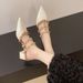 High Elegant Closed Toe For Women Summer Outdoor Chunky Heel Pure Desire Super Fairy Mules Studded Sandals_vogvips.com