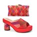 High heel bag with set rhinestone embellish color diamond shoe bag set_vogvips.com