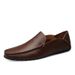 Genuine Leather Men Casual Luxury Brand 2020 Italian Mens Loafers Moccasins Breathable Slip On Boat Shoes Plus Size_vogvips.com