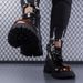 New Leather Spring Men's Shoes High-top Men's Heightening Tooling Martin Boots_vogvips.com