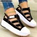 SH Summer New Breathable Mesh Wedge Canvas Casual Sport Non Slip Woman Vulcanize Shoes Platform Women Sneakers S0131_vogvips.com