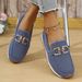 Women's Casual Single Shoes Spring Solid Color Round Toe Low Top Soft Sole Work Loafers Style New_vogvips.com