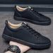 Summer New Style White Sneakers Versatile Men's Business Casual Shoes Trendy Single Socialite Style Shoes_vogvips.com