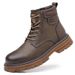 European Warm Series 2025 New Outdoor Martin High Top Men's Work Motorcycle Boots British Style Oxford Color-Block Sole_vogvips.com