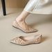 Flat Bottom Pointed French With Skirt Single Shoes Women's Evening Shoes Soft Soles Are Not Tired_vogvips.com