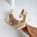 Women's Pointed Wedge Heel Platform Sandals Hollow Design Straw Rope Sole Cross-Over Shoe High Heel_vogvips.com