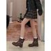 Melard Western Cowboy For Women 2025 Autumn New Versatile Belt Buckle Short Martin Boots_vogvips.com