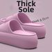 New Hot Non-slip Thick Sole Summer Style Comfort Home Height Increasing Bathroom Slippers Women Beach Wear_vogvips.com